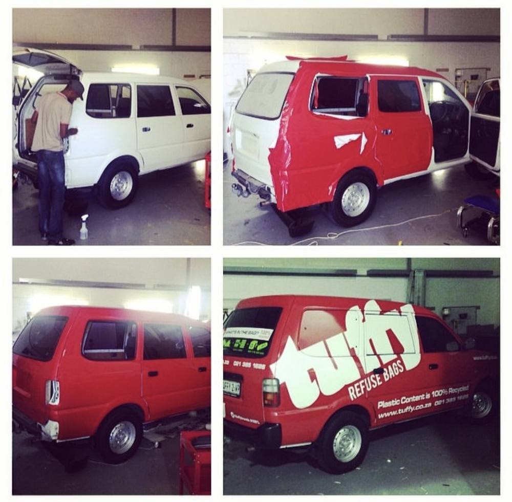 Tuffy Refuse Bags Van Colour Change